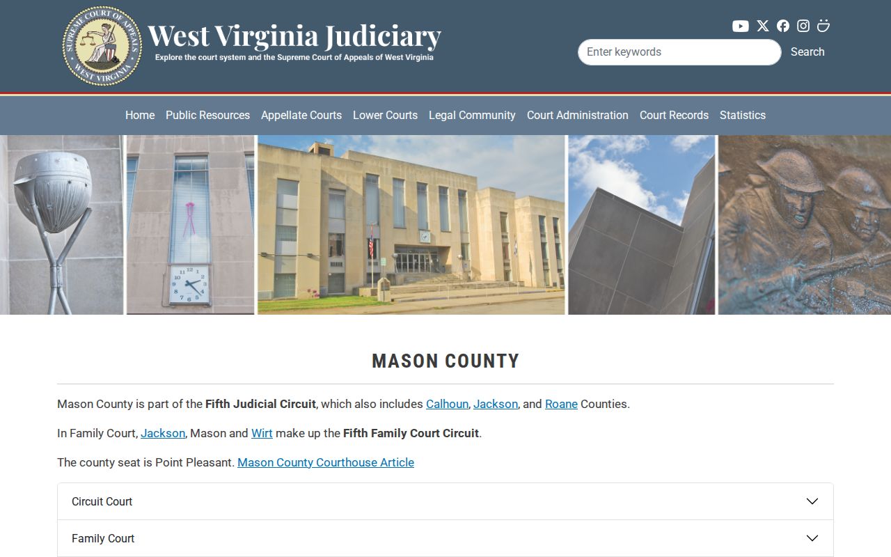 Mason County parole and probation court contact records